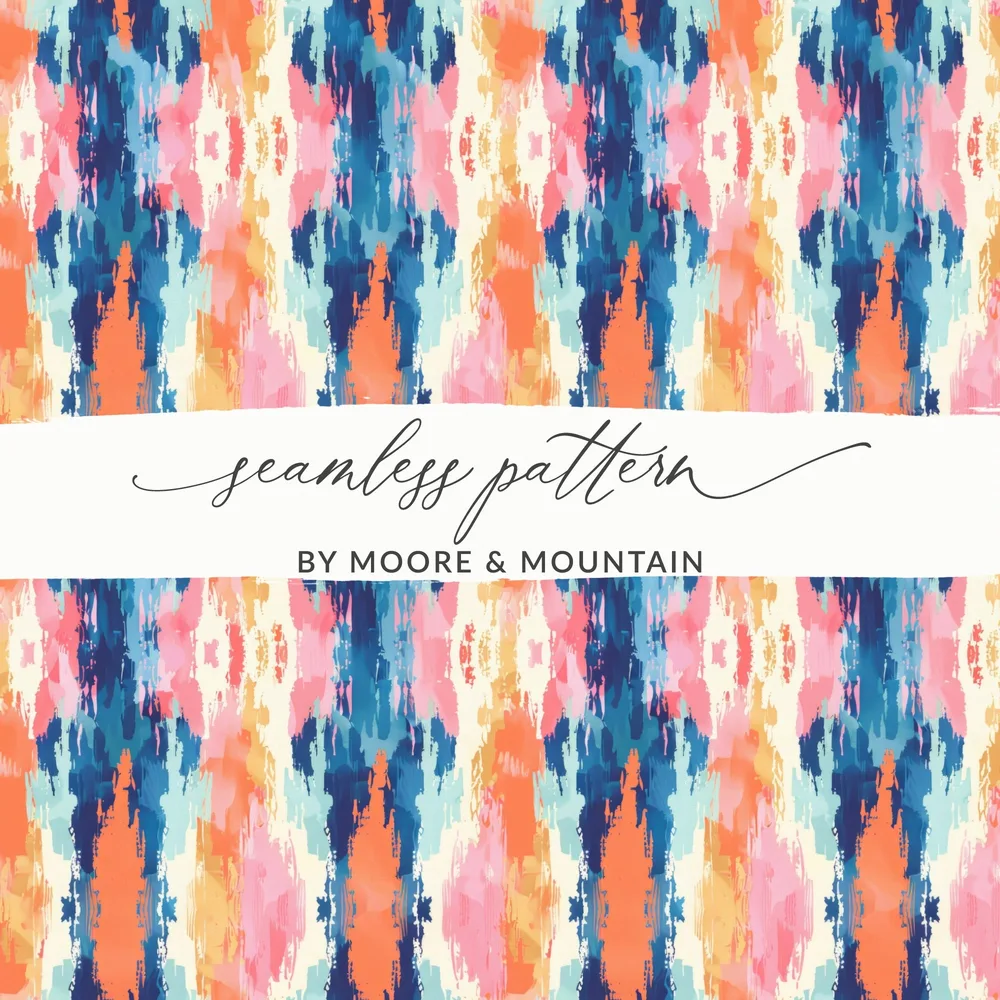 Vibrant Abstract Watercolor Seamless Pattern Design