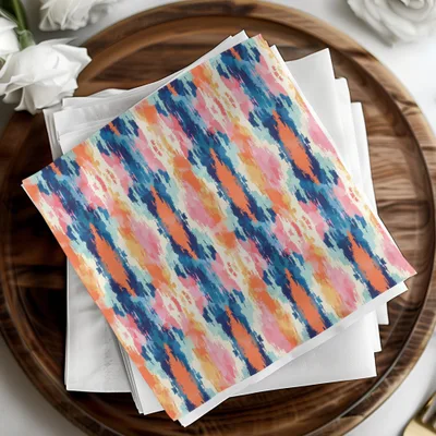 Vibrant Multi-Color Abstract Pattern Textile Product