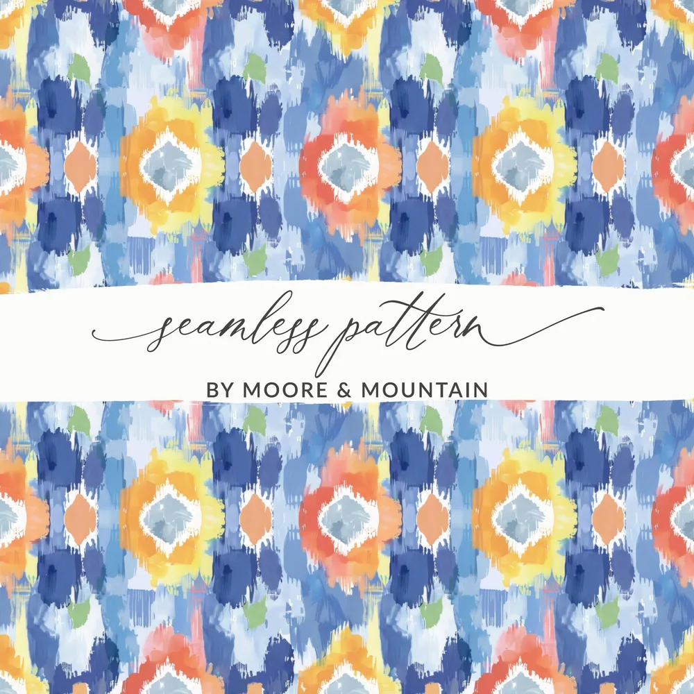 Colorful Abstract Floral Seamless Pattern Design