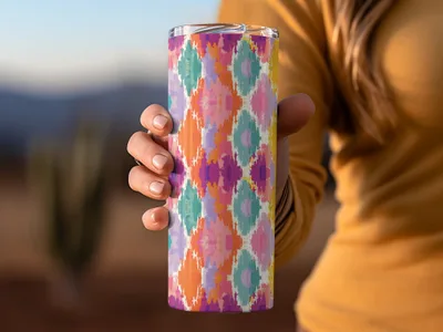 Colorful Abstract Pattern Insulated Tumbler Product