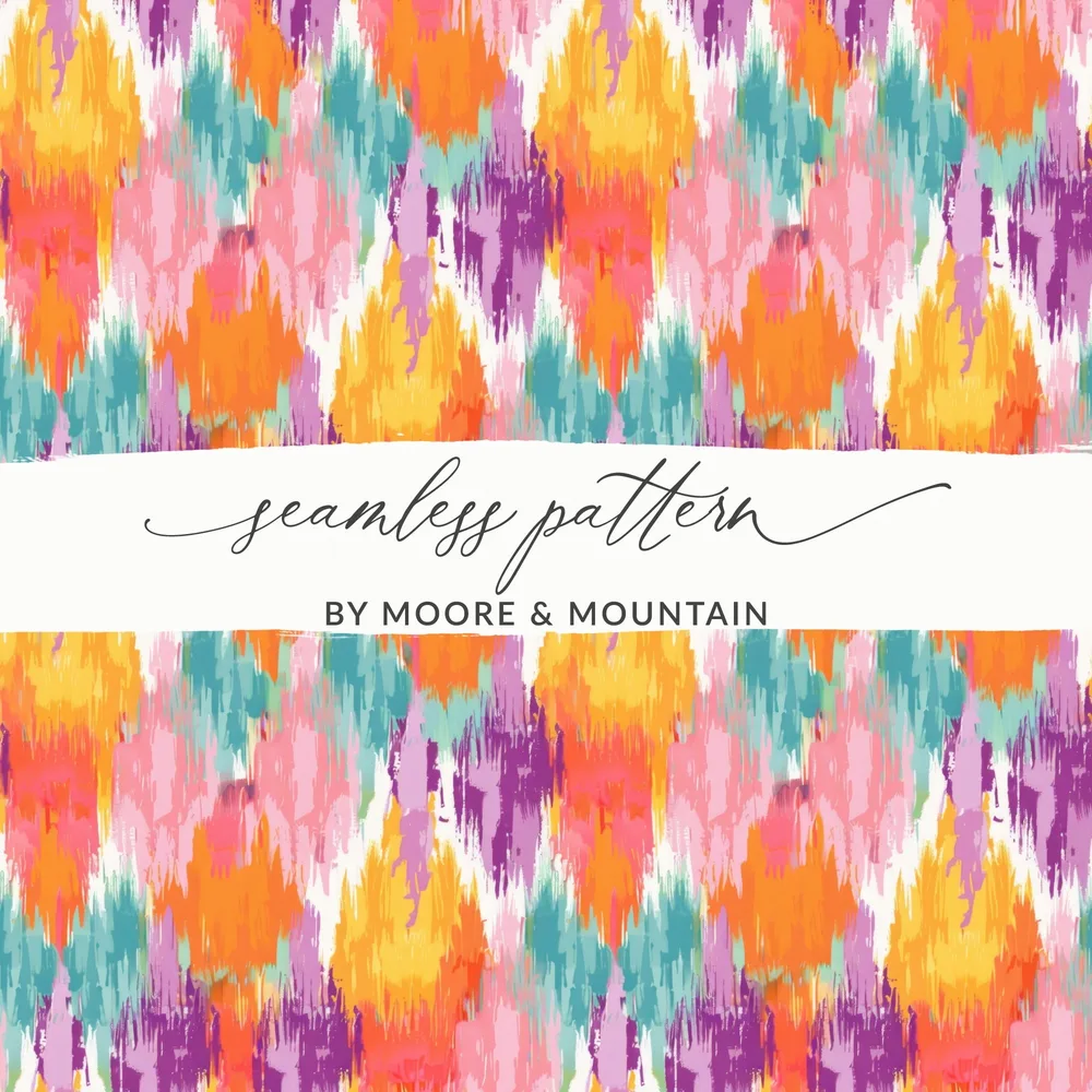Vibrant Colorful Abstract Watercolor Seamless Pattern