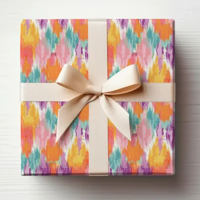 Colorful Abstract Pattern Gift Wrapping Paper Sheets