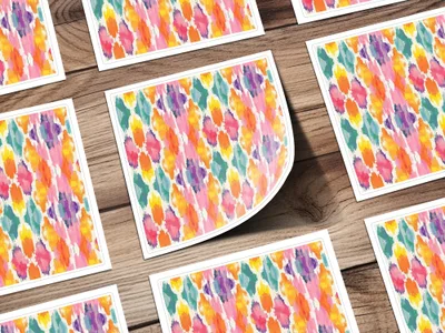 Colorful Abstract Pattern Sticker Sheets Product