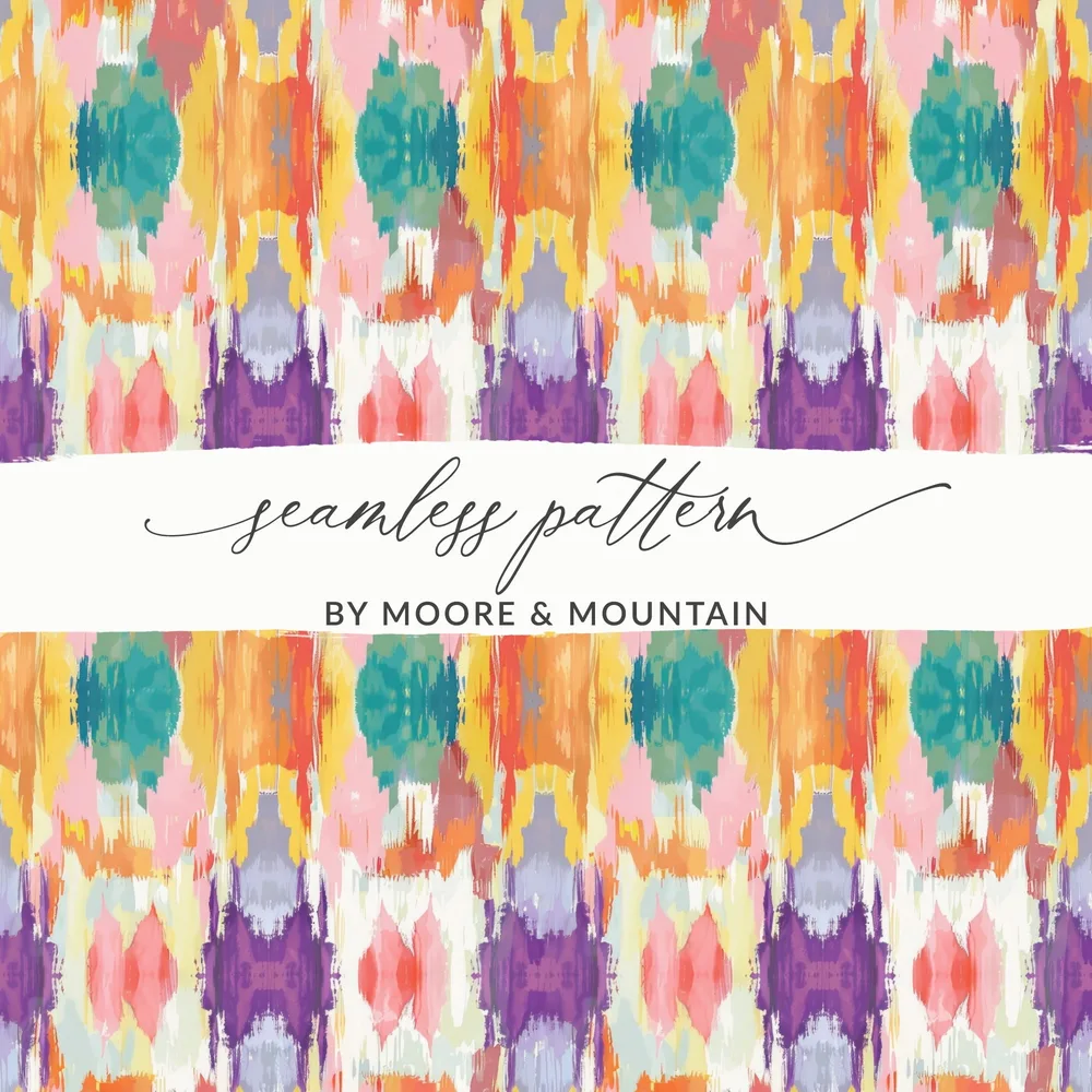 Vibrant Abstract Watercolor Seamless Pattern Design