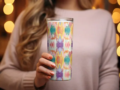 Colorful Abstract Pattern Insulated Tumbler Product