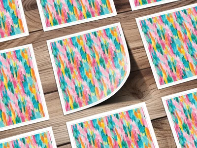Colorful Abstract Pattern Design Art Print