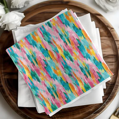 Colorful Abstract Patterned Napkin product