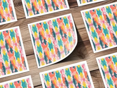 Colorful Abstract Pattern Art Prints for Home Decor