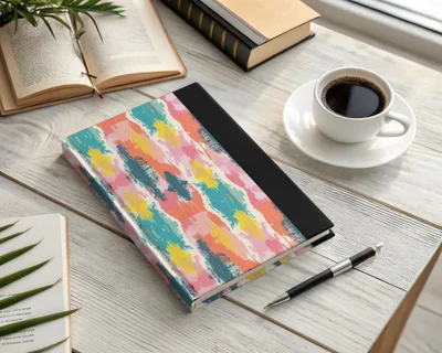 Colorful Abstract Design Hardcover Notebook