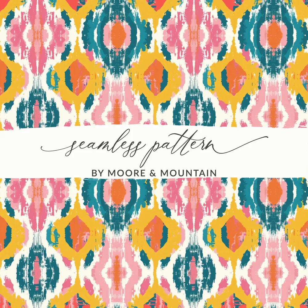 Vibrant Seamless Pattern by Moore & Mountain Design