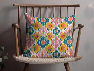 Colorful Geometric Pattern Pillow for Stylish Home Decor