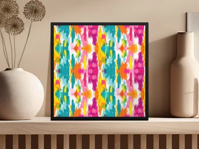 Vibrant Abstract Art Print for Modern Home Decor