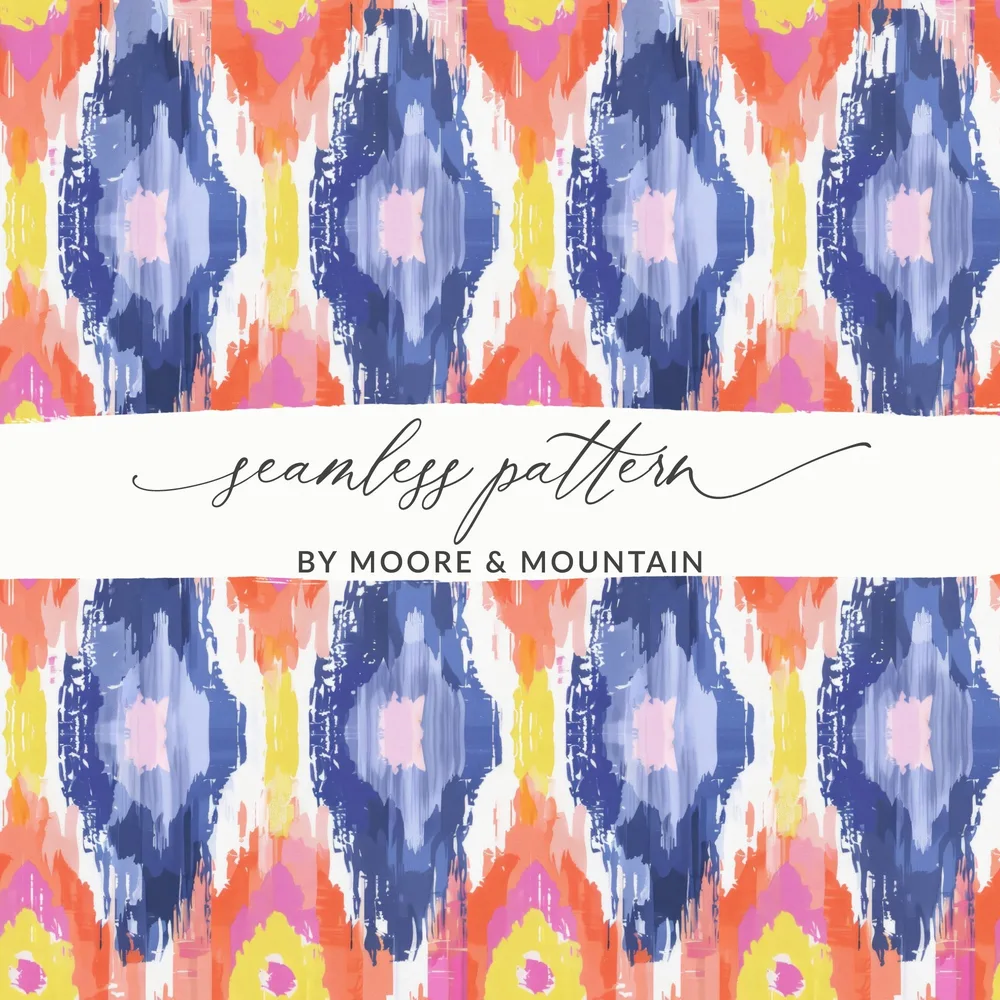 Vibrant Abstract Seamless Pattern by Moore & Mountain Design