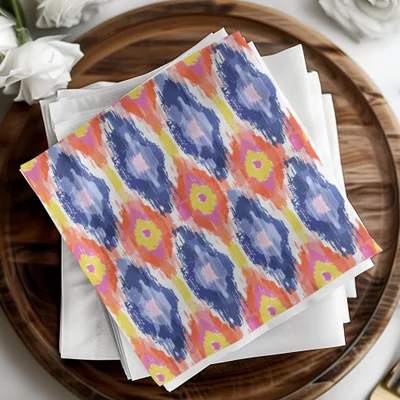 Vibrant Abstract Colorful Pattern Decorative Napkins