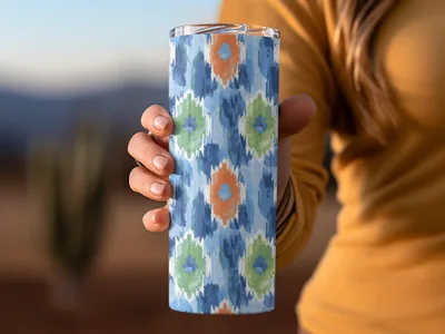 Colorful Bohemian Pattern Insulated Tumbler Cup