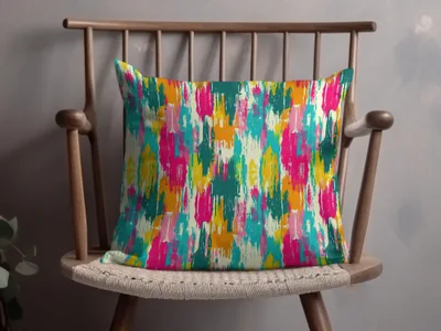 Vibrant Multicolor Abstract Pattern Pillow product