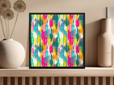 Colorful Abstract Art Print for Modern Home Decor