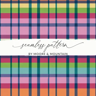 Colorful Plaid Digital Paper, Seamless Tartan Pattern, Digital Fabric Design, Scrapbooking Paper, Pastel Plaid Pattern, Digital Product