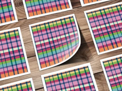 Colorful Plaid Digital Paper, Seamless Tartan Pattern, Digital Fabric Design, Scrapbooking Paper, Pastel Plaid Pattern, Digital Product - Moore and Mountain