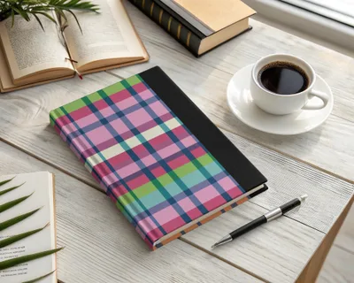 Colorful Plaid Digital Paper, Seamless Tartan Pattern, Fabric Print, Scrapbook Paper, Commercial Use, Digital Download, Two Scales - Moore and Mountain