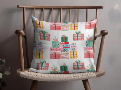 Colorful Presents Watercolor Style Repeat Pattern Digital - Moore and Mountain