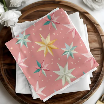 Colorful Star Pattern T-Shirt, Seamless Star Digital Paper, Holiday Fabric Design, Celestial Stars Print, Gift Wrap Design, Star T Shirt - Moore and Mountain