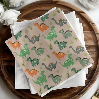 Cute Dinosaur Digital Pattern, Seamless Dino Background, Scrapbook Paper, Fabric Design, Kids Room Decor, Nursery Art, Digital Download - Moore and Mountain