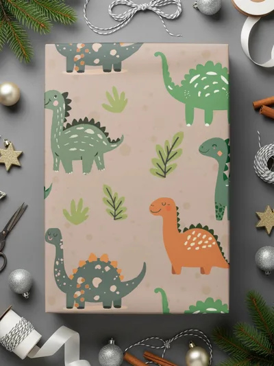 Cute Dinosaur Digital Pattern, Seamless Dino Background, Scrapbook Paper, Fabric Design, Kids Room Decor, Nursery Art, Digital Download - Moore and Mountain
