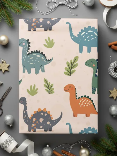 Cute Dinosaur Seamless Pattern Digital Paper, Dino Digital Download, Reptile Background, Kids Room, Nursery Decor, Scrapbooking - Moore and Mountain