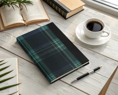 Dark Blue And Green Color Men's Seamless Tartan Pattern - Moore and Mountain