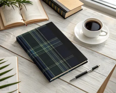 Dark Blue And Green Seamless Tartan Pattern Digital - Moore and Mountain