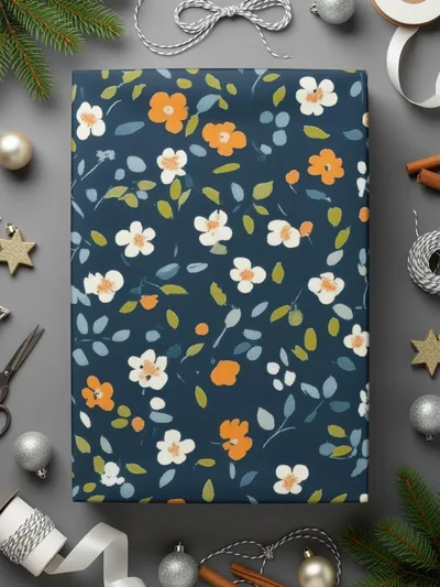 Floral Pattern Gift Wrapping Paper for Special Occasions