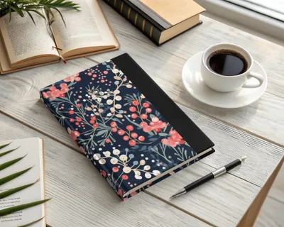 Floral Design Hardcover Notebook Perfect for Journaling