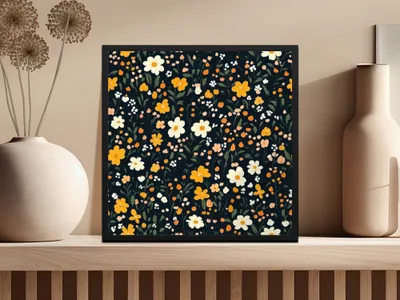 Beautiful Floral Pattern Art Print for Home Decor