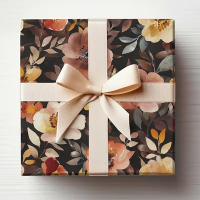 Elegant Floral Gift Box with Ribbon for Special Occasions