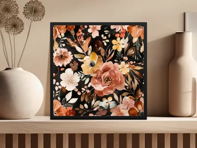 Beautiful Vibrant Floral Wall Art for Home or Office Decor