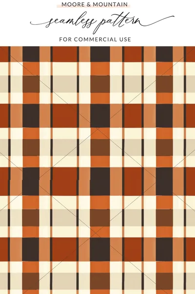 Moore & Mountain Seamless Pattern for Commercial Use