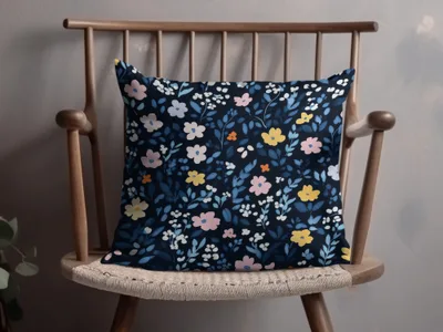 Vibrant Floral Cushion Cover for Home Decor