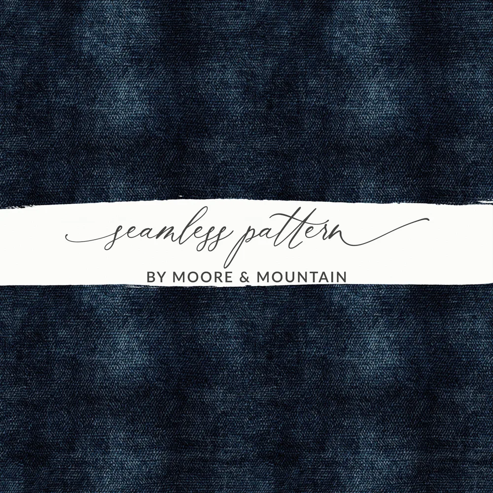 Dark Seamless Denim Texture JPEG Digital - Moore and Mountain