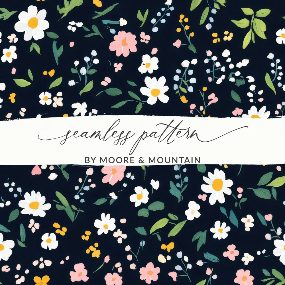 Floral Seamless Pattern by Moore & Mountain Design