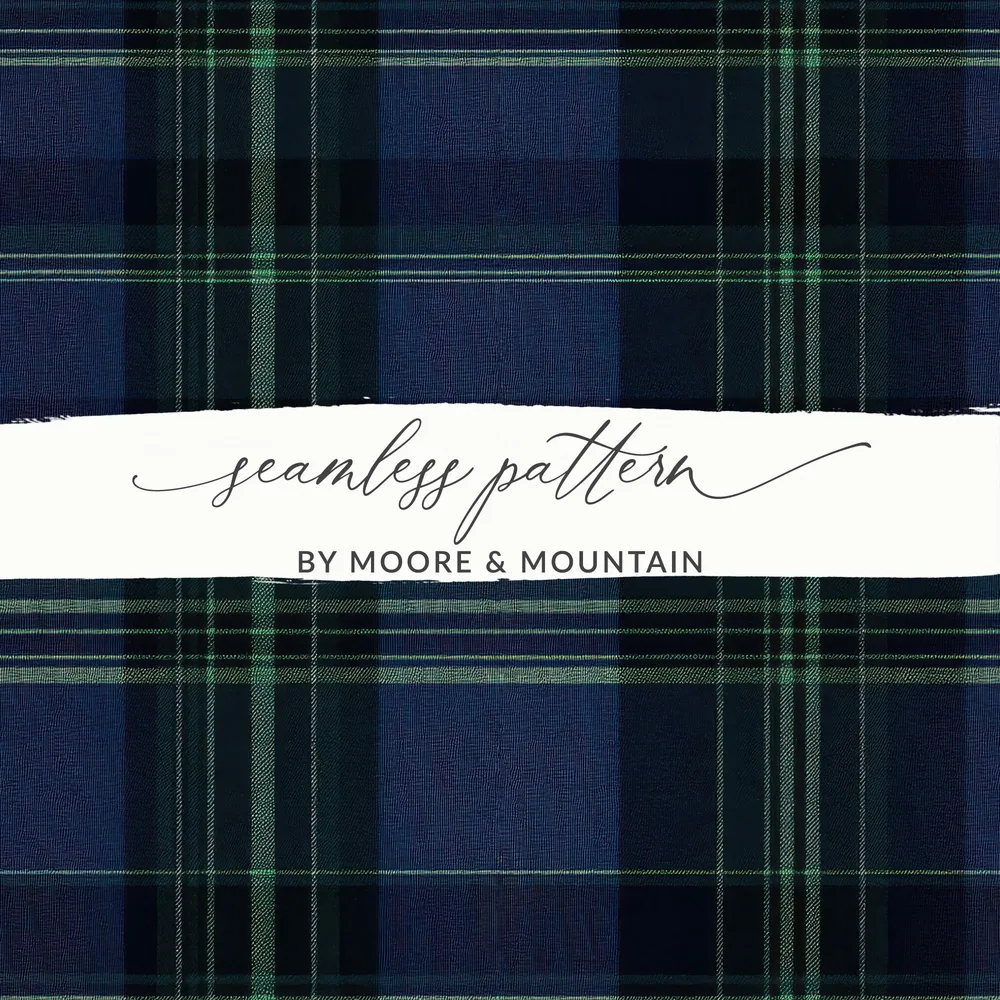 Dark Tartan Pattern Digital - Moore and Mountain
