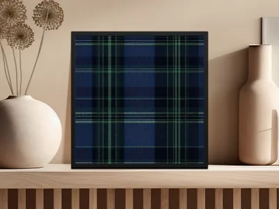 Dark Tartan Pattern Digital - Moore and Mountain
