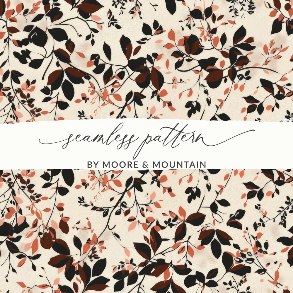 Elegant Floral Seamless Pattern by Moore & Mountain