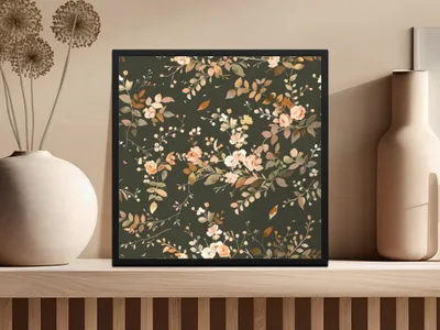 Elegant Floral Botanical Print Wall Art Decor