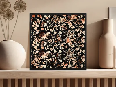 Elegant Black and White Botanical Art Print Décor