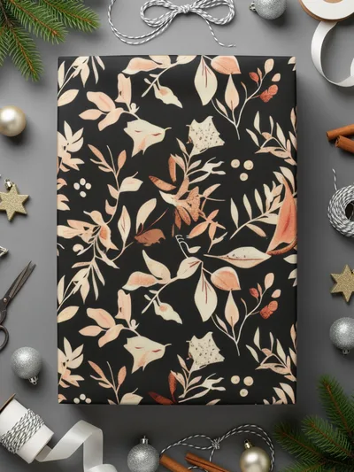 Elegant Botanical Themed Gift Wrapping Paper