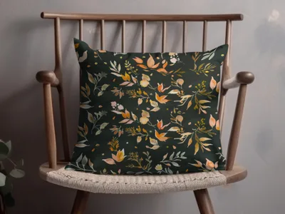 Autumn Floral Pattern Decorative Cushion Cover Pillow