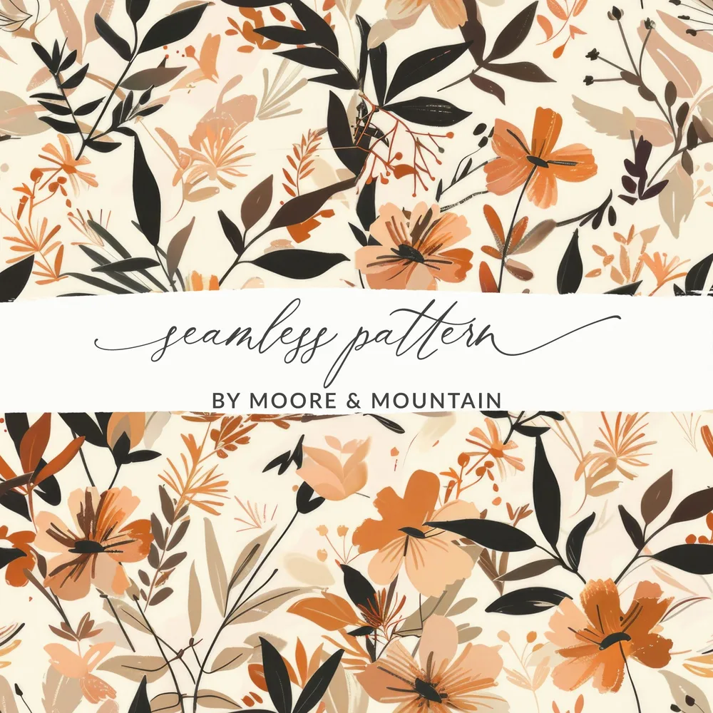 Seamless Pattern Floral Design by Moore & Mountain