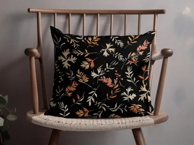 Autumn Leaf Pattern Decorative Cushion Pillow Cover