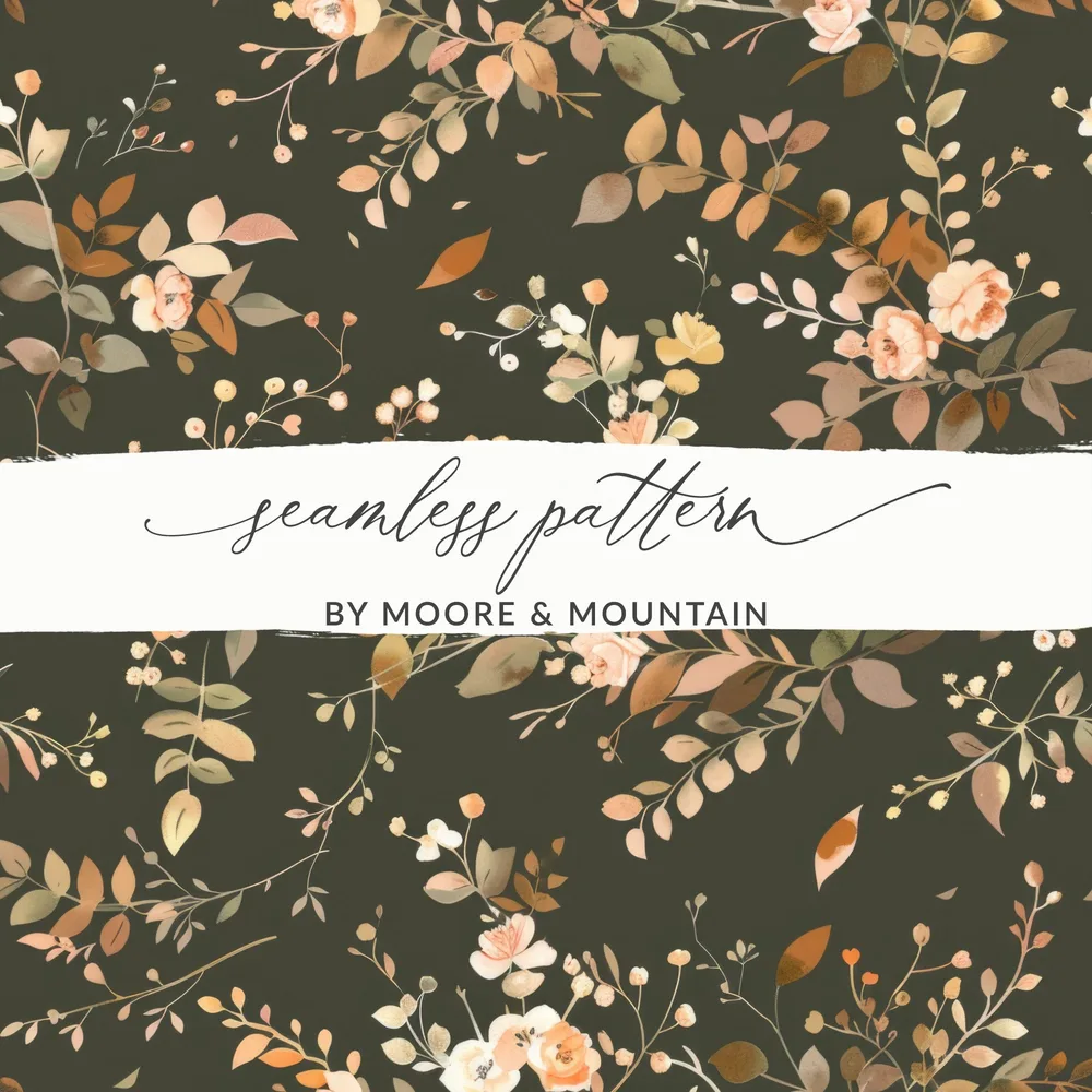 Floral Seamless Pattern by Moore & Mountain Design